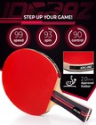 Penhold Table Tennis Racket - Professional Ping Pong Paddle With Carrying Cas   
