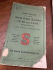 Vintage antique Singer Sewing Machine Instruction Manuals 1930   s