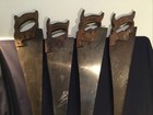 Bulk Lot Of 6 Antique Vintage Hand Saws   Some Are Rusty But Handles Are Nice