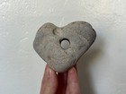 8oz Holey Hag Stone Indent Hole Odin Adder Hex Seeing Spiritual Rock Heart Shape