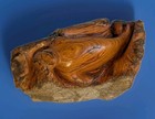 Native American Wood Carving Alasaka Seal On Rocks   sunning Scarface  Signed
