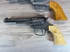 Vintage Pony Boy Cap Gun Western Toy Revolver Lot  4  1950s As Is Untested
