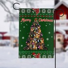 Dachshund Dog Merry Christmas Flag  Dachshund Dog Christmas Tree Lights Flag