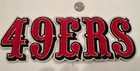 49ers  Embroidered- Iron On Vest  Jacket  Patch   11   x 4    Awesome     