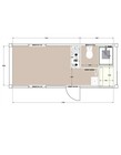 20ft Modified Container House With Bathroom   Toilet   Portable Prefab Home