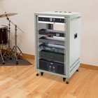 Adjustable Rails Dj Mixer Stand Heavy Duty Audio Stand Studio home Theater Rack