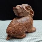 Ancient Chinese Hongshan Culture old Jade Carved  Jade Pendant Statue3099