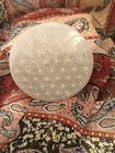 Polished Selenite Circle Charging Station 3  - Flat Round Crystal Plate