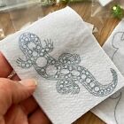 Beaded Embroider Kit  Lizard Brooch  Needlework Beading  Diy Craft Kit