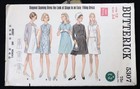 Vtg 1960s Butterick 5307 Diagonal Seam A Line Dress Sewing Pattern 12 34 Bust