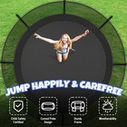 Outdoor Trampoline 15ft Round Recreational Backyard With Net   Ladder Kiivakii