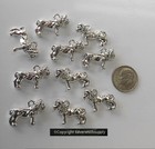 10 Lion 23mm Charms Pendants Earrings Centerpiece Silver Pl Lion Earrings Fps150
