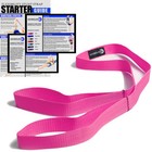 Stretching Strap For Cheerleaders Flexibility Stunt Strap Band Stretching  pink 