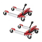 4pcs Vehicle Positioning Wheel Dolly 6000lbs Auto Hydraulic Car Lift Jack Red