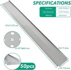 Raptor 200ft Aluminum Gutter Guard Leaf Filter Cover Mesh 50pcs 6 Inch