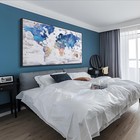 -world Map Wall Art-modern Art Wall Decor-framed Artwork For Walls-canvas Pai   