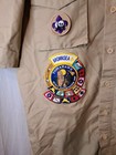 Bsa Boy Scout Adult Short Sleeve Shirt Trapper Trails Scoutmaster Men s Medium 