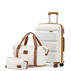     kono Carry On Luggage Sets 3pcs Travel Set Hard Shell Trolley With Duffel Bag