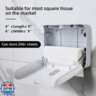 Plussen Paper Towel Dispenser Wall Mount Commercial Pack Of 3 White Holder Fi