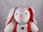 Russ Luv Pets Rabbit Plush Nylon 2880 13 Inch Red Green Stuffed Animal Toy