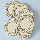 Lenox Holiday 6-piece Dinner Plates Dinnerware Set  Service For 6  Porcelain    
