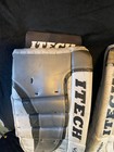 Set Of  Itech Vamp 36  Hockey Goalie Leg Pads White gray     Used