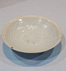Antique Chinese Song Dynasty Qingbai Bowl Wide Shallow Form Narrow Foot