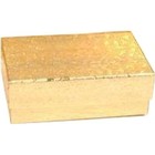 100 Gold Foil Cotton Filled Jewelry Gift Boxes 2 5 8 