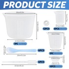 Silicone Measuring Cups Tool Kit For Epoxy Resin  34 Pieces