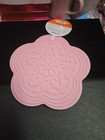 Le Creuset Powder Pink Flower Silicone Trivet Free Ship