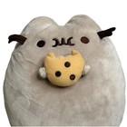 Pusheen Gray Cat With Cookie Plush 9  Stuffed Animal Soft Cartoon Cute