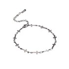 Christian Cross Charm Ankle Bracelet Silver 316l Stainless Steel Anklet 7-9 In