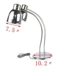 Double Light Food Insulation Lamps Universal Hose Food Warmer Lamps 110v 250w 2