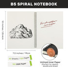 12 Pack Hardbound Spiral Sketch Books Bulk Bound Sketchbooks Blank Notebook 100g