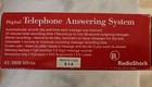 Radio Shack Digital Telephone Answering System Machine Tad 3808 43-3808 White 