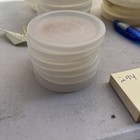 Set Of 7 - Vtg 294 Tupperware Round Replacement Lids Clear Juice Tumbler Usa