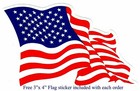 2 John Deere 6   x 4 25    Fade Resist Vinyl Decal Sticker Farm Tool   Free Usa Flag