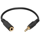 3 5mm Extension Cable 6 Inch Aux Extender Cord 1 8  Stereo Cable Headphone Pc Tv