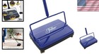 Electrostatic Carpet Sweeper 9in Blue Metal Carpet   Hard Floor Cleaner