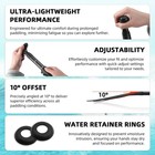 Ledonne Carbon Sup Paddle 4 Piece Adjustable Kayak Paddle Stand Up Paddleboard P