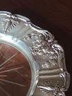 Reed   Barton Francis I Sterling Silver   Glass Wine Champaign Bottle Coaster 