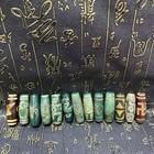 13pcs Beautiful Pure Tibetan Natural Old Cinnabar Agate Dzi Beads