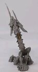 Rawcliffe Pewter Ralm Dragon Figurine Ruby Red Eyes Brass Tongue