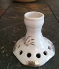 Vintage 50s Mcm Lefton China Pierced Candle Stick Holder Hand Painted