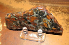 59 Gm Sericho Pallasite Meteorite Slice From Kenya Stand Olivine  13 Lb