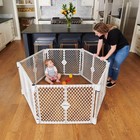 Portable Baby Playpen 6 Panel Safety Fence Indoor Outdoor Adjustable Play Area
