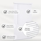 Cordless Mini Blind  1  Vinyl Slats  12  Wide X 72  Long - White  Window Blinds