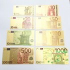 Wholesale Lot 80 Pcs Gold Euro Paper Money Banknote Crafts Game Gift Prop