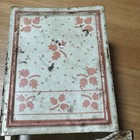 Vintage Metal Painted Floral Wall Hanging Matchbox Match Holder Tobacciana