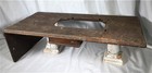 Singer Wood Table Top  Treadle Sewing Machine Base  Cabinet Part Vintage F 